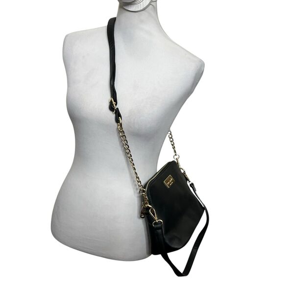 Kate Spade Convertible Crossbody Bag One Size Black Saffiano Leather Shoulder - Picture 2 of 14